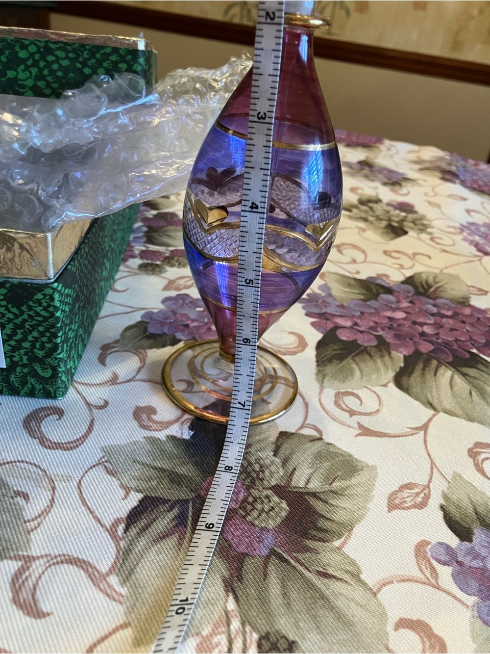 Egyptian Hand crafted glass perfume bottle. Perfect condition. - Picture 10 of 13